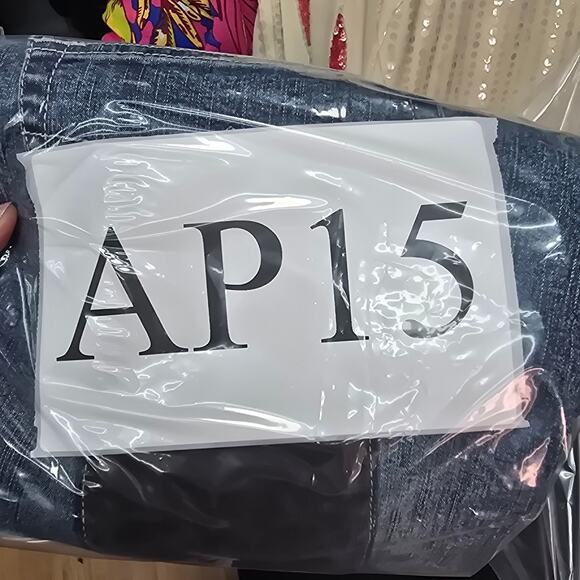 VTG Route 66 Blue Jeans Womens Size 12 High Rise Boot Cut y2k Grey Faux Suede - Picture 6 of 7